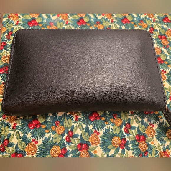 Tory Burch Black Leather Wristlet Wallet - Picture 4 of 11